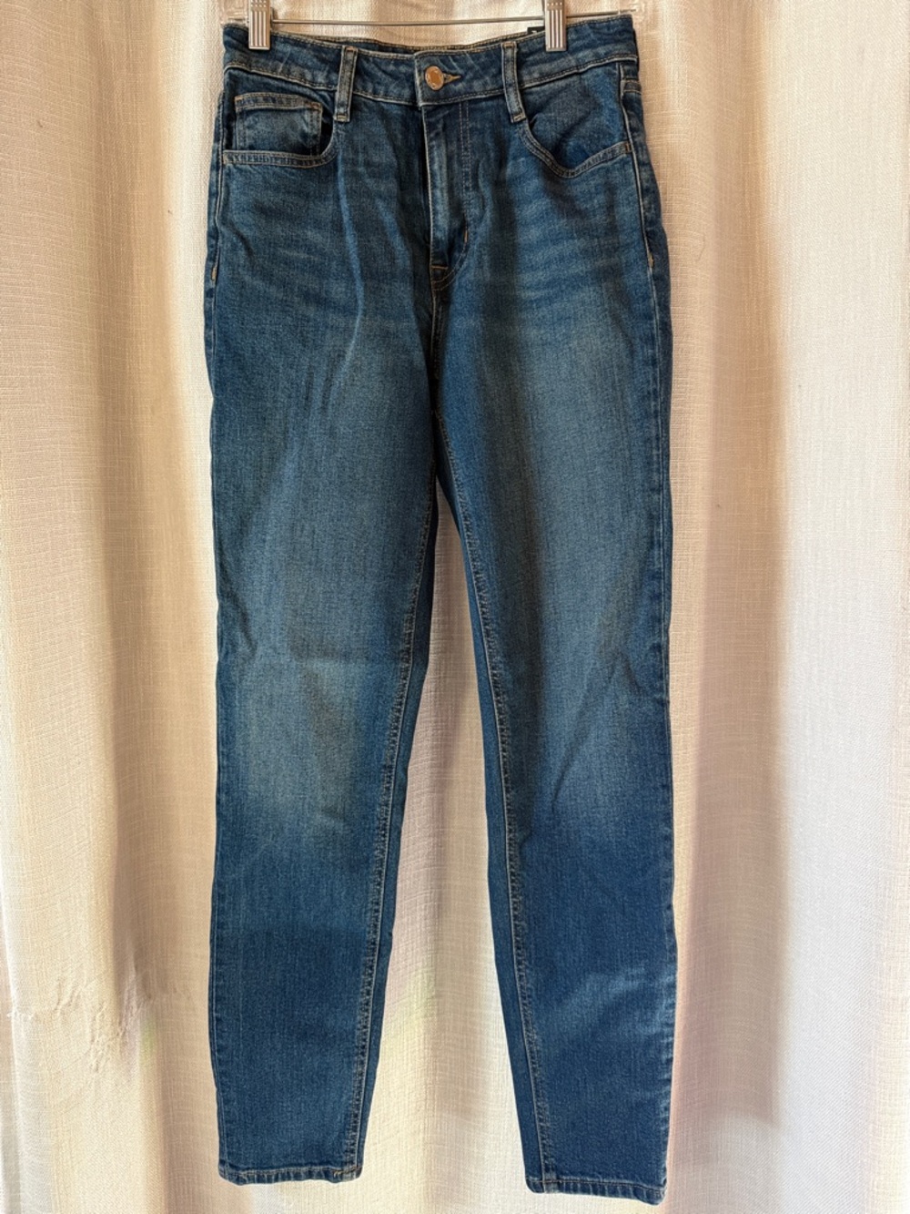 Frank & Oak Women's Dark Blue Slim Straight Jeans